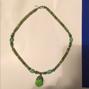 Paige Wallace green turquoise necklace